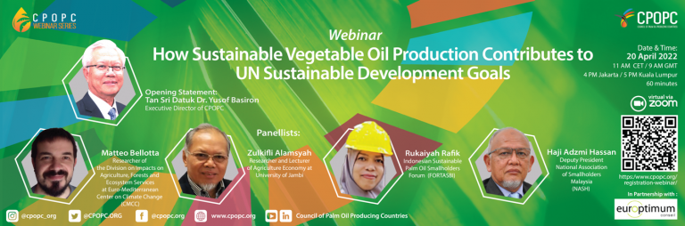 How Sustainable Vegetable Oil Production Contributes to UN Sustainable Development Goals