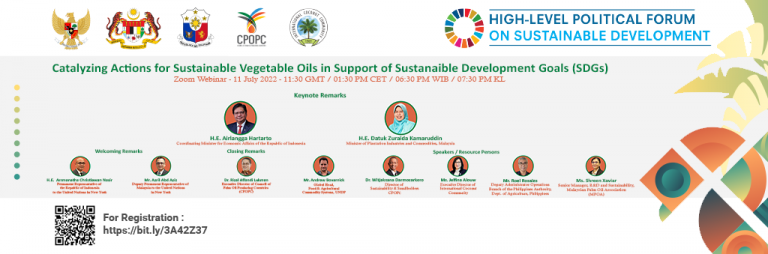 Catalyzing Action for Sustainable Vegetable Oils