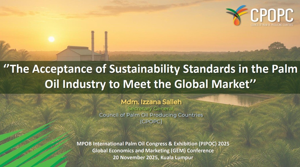 MPOB International Palm Oil Congress & Exhibition (PIPOC) 2025 Global Economics and Marketing (GEM) Conference