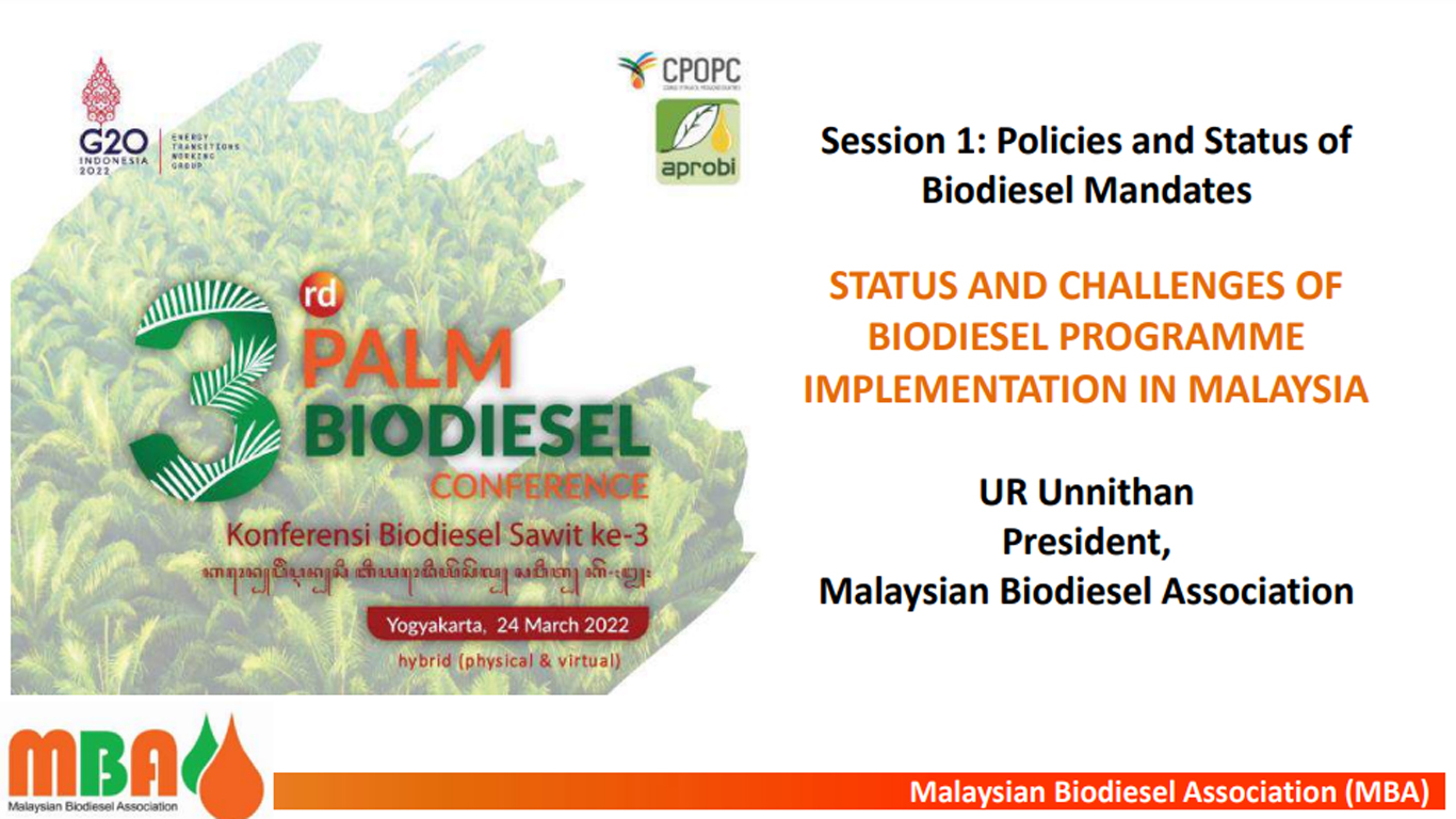 The 3rd Palm Biodiesel Conference