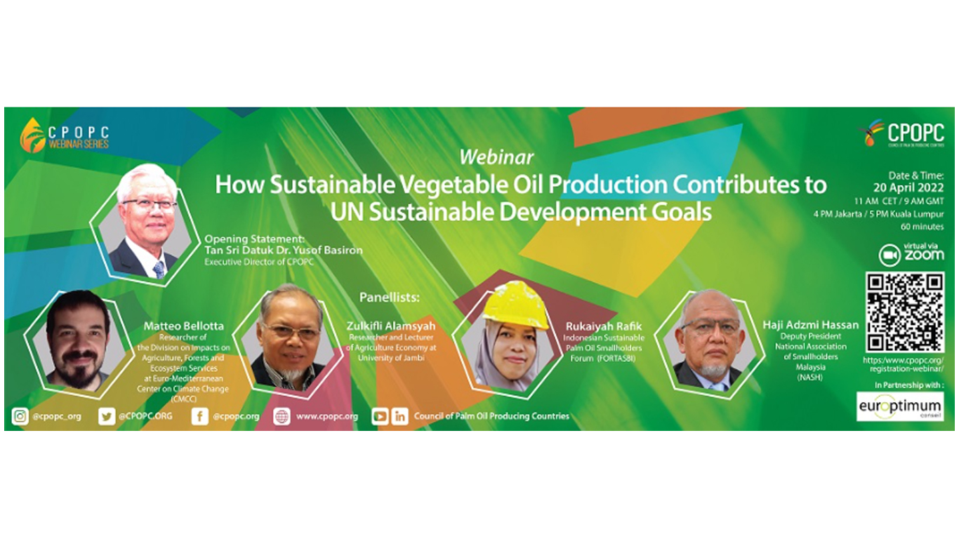 How Sustainable Vegetable Oil Production Contributes to UN Sustainable Development Goals